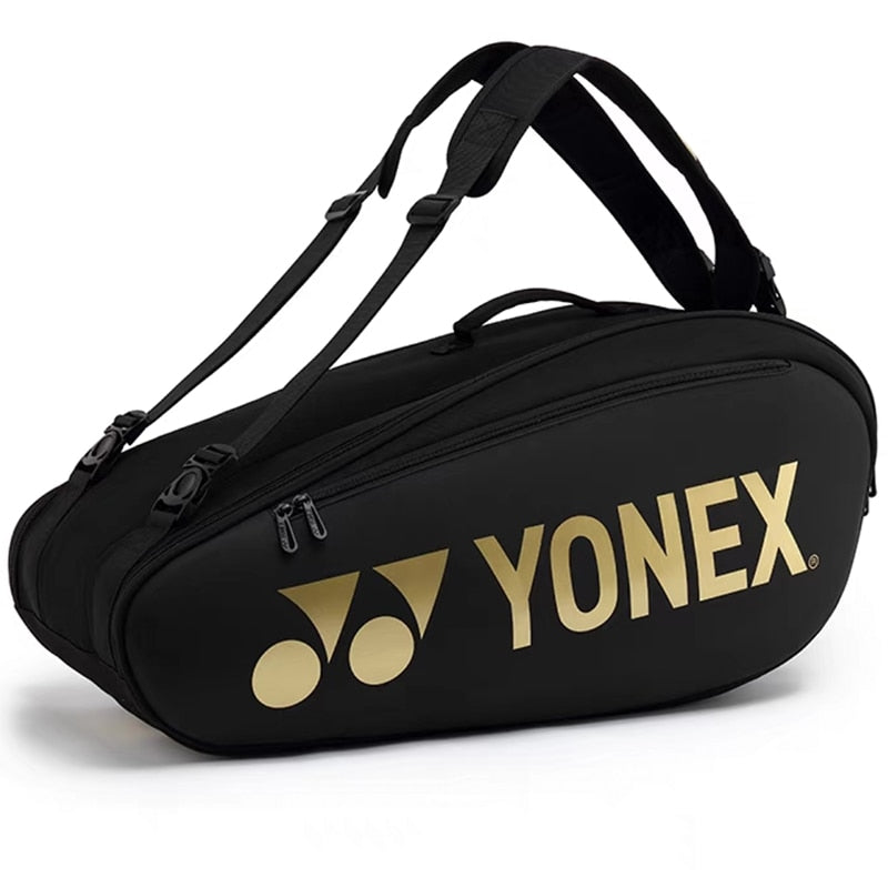 Original YONEX Ergonomic Design Tennis Backpack PU Large Racquet Bag Max 12pcs Rackets Badminton Bag for Training Equipment - activesportslife