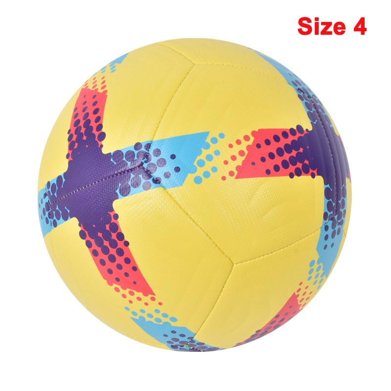 Newest Soccer Ball Standard Size 5 Size 4 Machine-Stitched Soccer Ball PU Sports - activesportslife