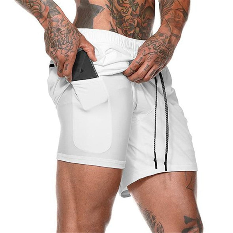 Men's Sport Shorts Double-deck - 2 In 1 - activesportslife