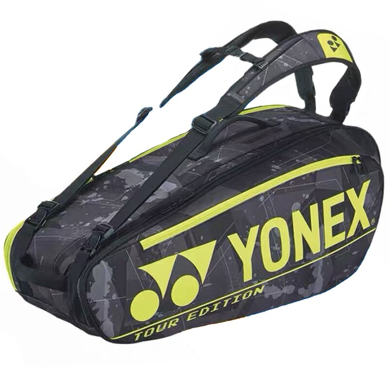 Original YONEX Ergonomic Design Tennis Backpack PU Large Racquet Bag Max 12pcs Rackets Badminton Bag for Training Equipment - activesportslife