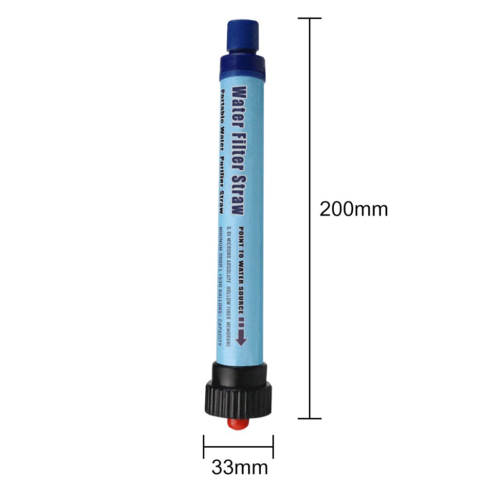 Camping Water Filter Straw Purifier Outdoor Water Purifier Camping Hiking Emergency Life Survival Portable PurifierTravel - activesportslife