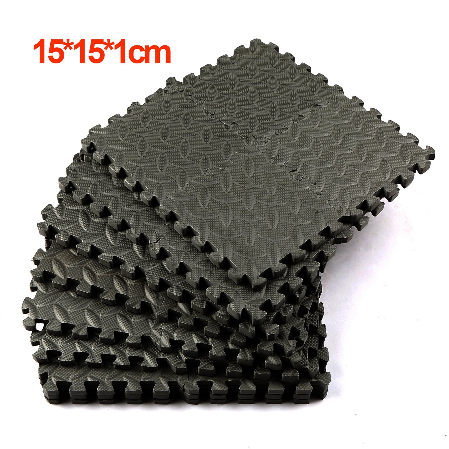 36PCS 15*15*1cm Thick Protective Home Gym Exercise Yoga Mat Anti-slip - activesportslife