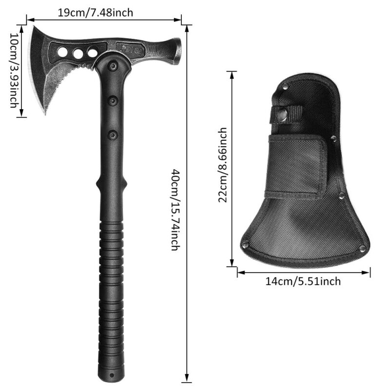 Outdoor Camping Axe Survival Tactical Axes Wild Emergency Gear Foldable Tomahawk Multi Tool Hammer Hatchet Boning Knife - activesportslife