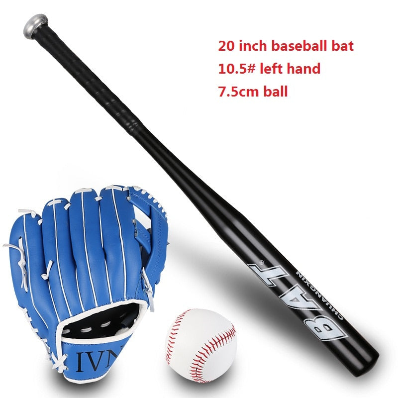 Baseball Bat Glove Softball Set 20in Aluminum Alloy Thickened Bat - activesportslife