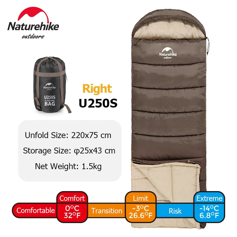 Naturehike Sleeping Bag Ultralight Cotton Sleeping Bag Waterproof Outdoor Camping - activesportslife