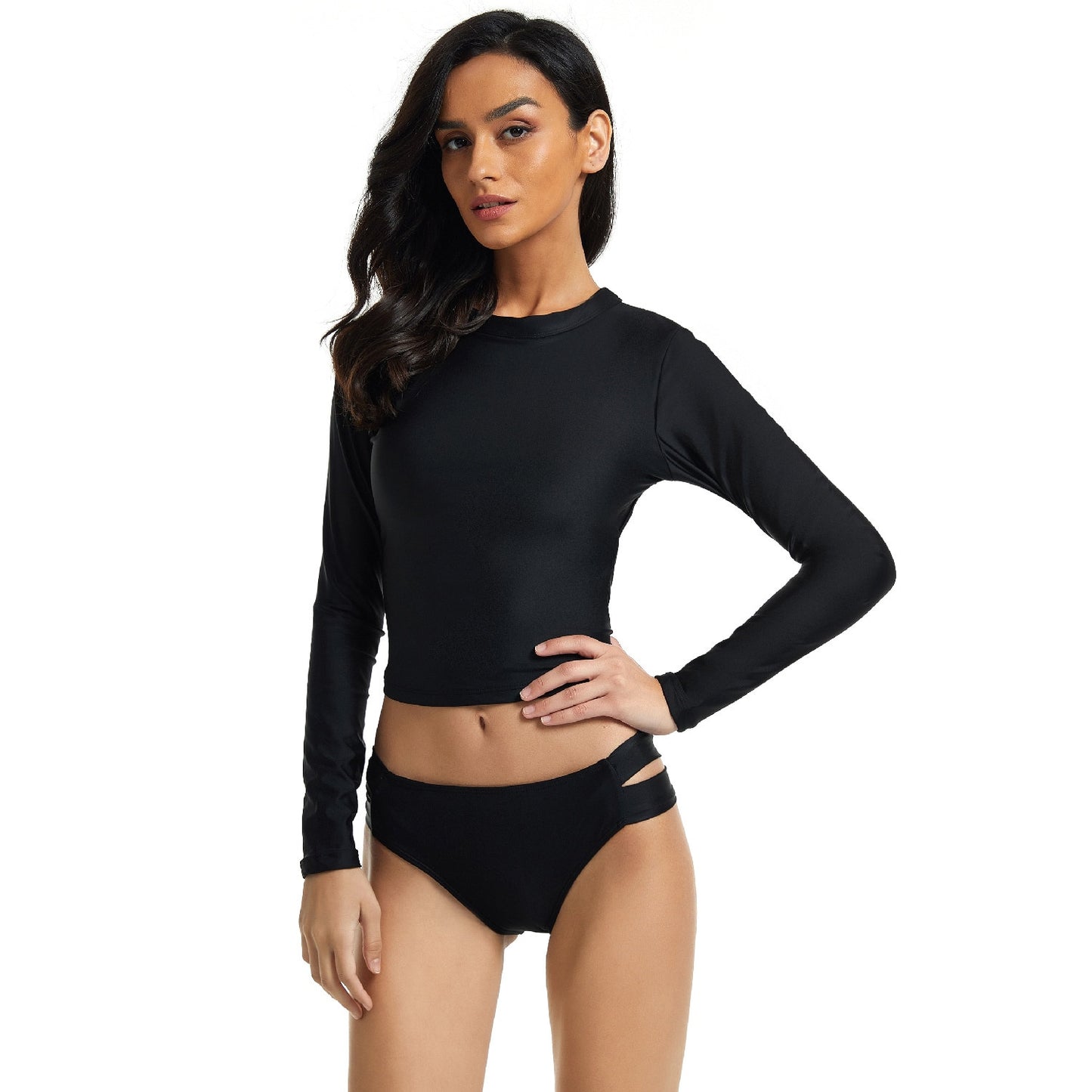 Summer Two-Piece Women's Swimsuit Long Sleeved Surf Suit Swimsuit Diving Suit - activesportslife