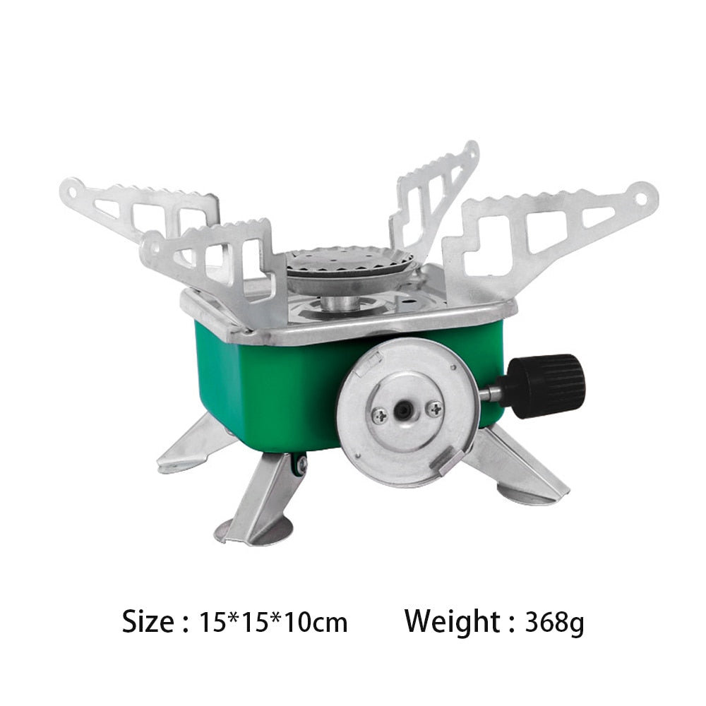 Ultralight Outdoor Mini Stove 4000BTU Windproof Folding Portable Burner Cooker Camping Stove - activesportslife