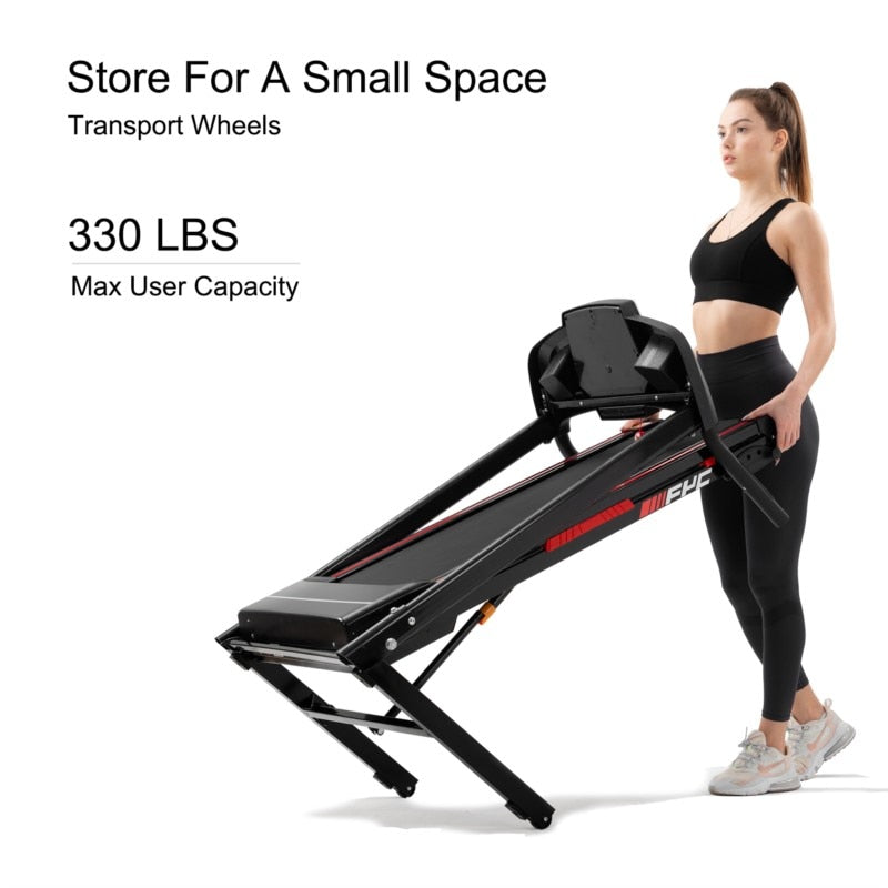 US Stock 3.5HP Portable Foldable Incline Electric Treadmill