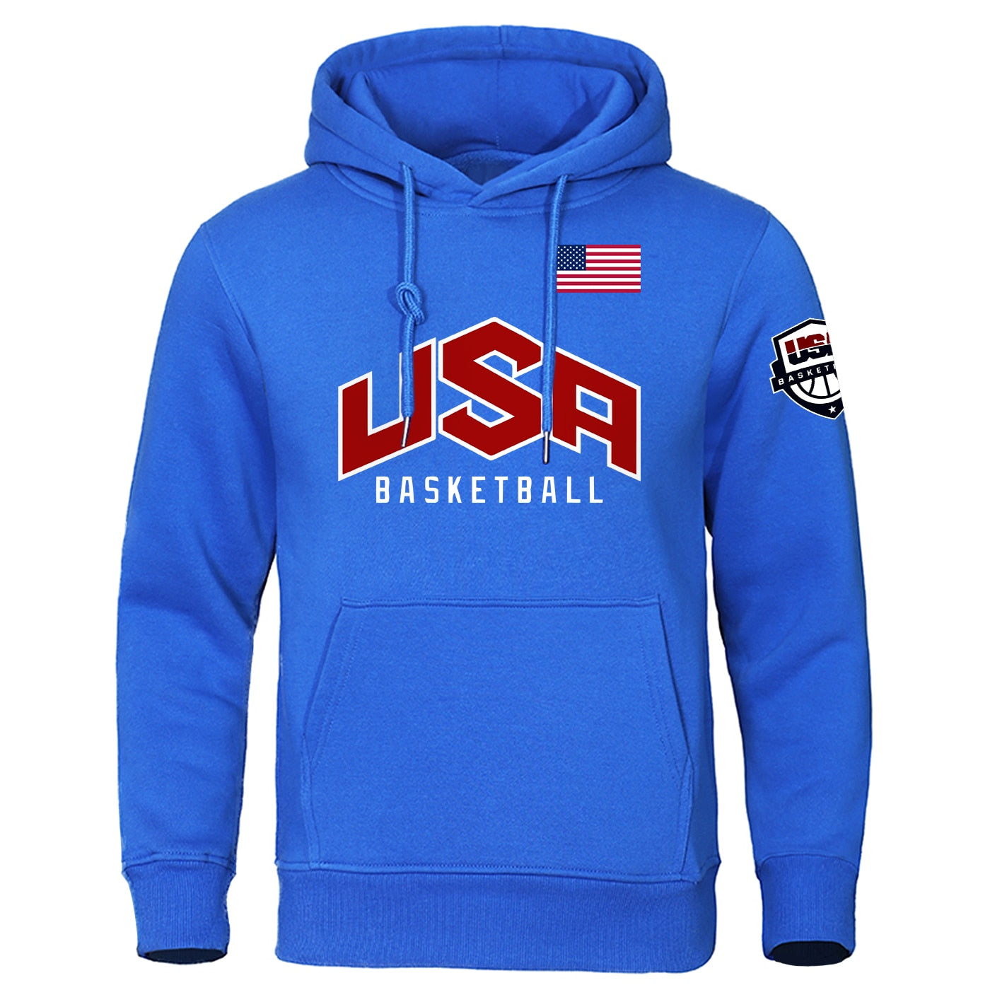 Men's USA Basketball Printed Sports Hoodie Full Sleeve Fleece - activesportslife