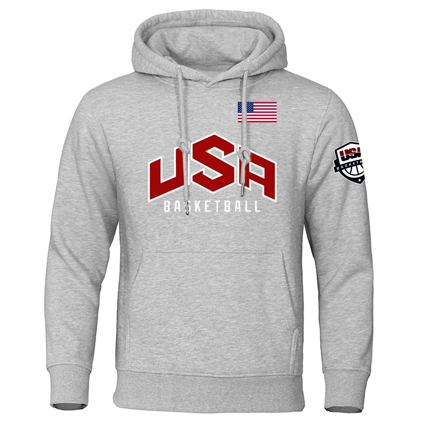 Men's USA Basketball Printed Sports Hoodie Full Sleeve Fleece - activesportslife