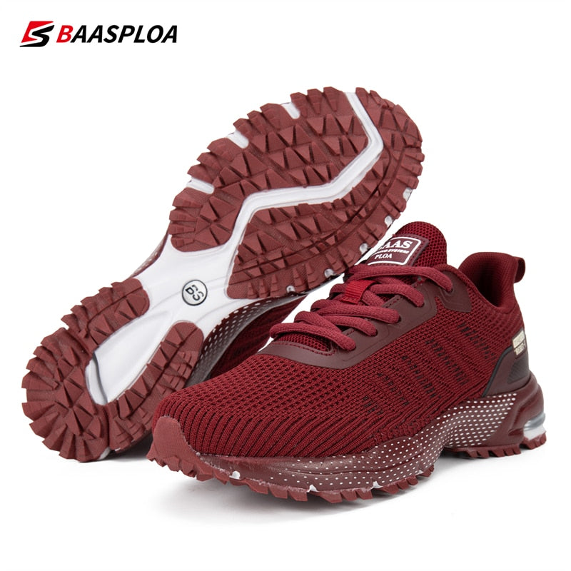 Baasploa 2023 New Running Shoes for Women Breathable Wear Resistant Antiskid Lightweight - activesportslife