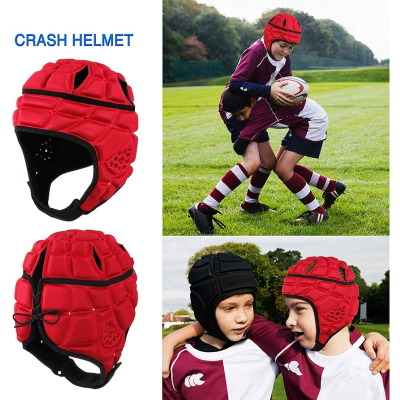 Kids and Adult Professional Soccer Goalkeeper Helmet Sports Rugby Scrum Cap Head Guard Goalie Protector 3 Options - activesportslife