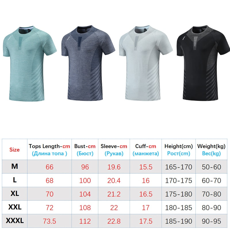 Men Training T-shirts Quick Dry - activesportslife