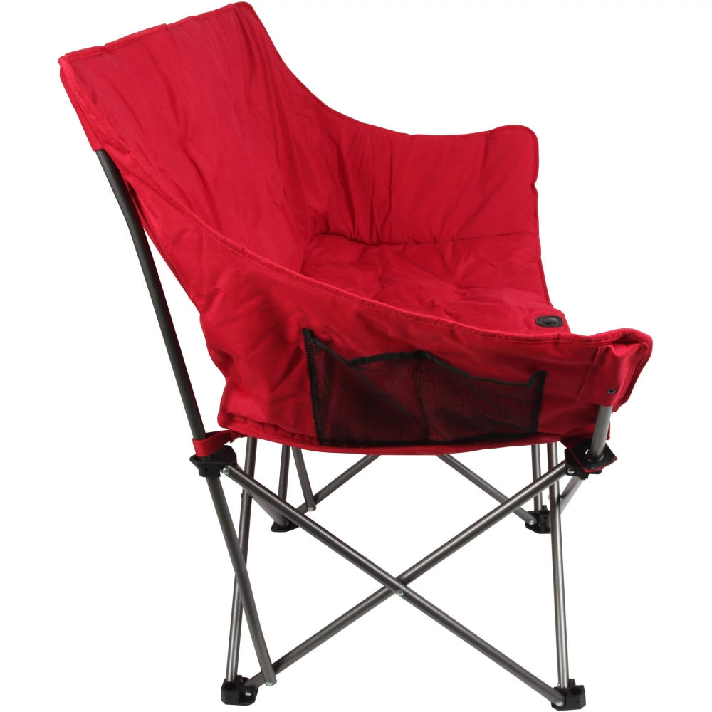 Trail Camping Love Seat Chair, Red, Adult foldable - activesportslife