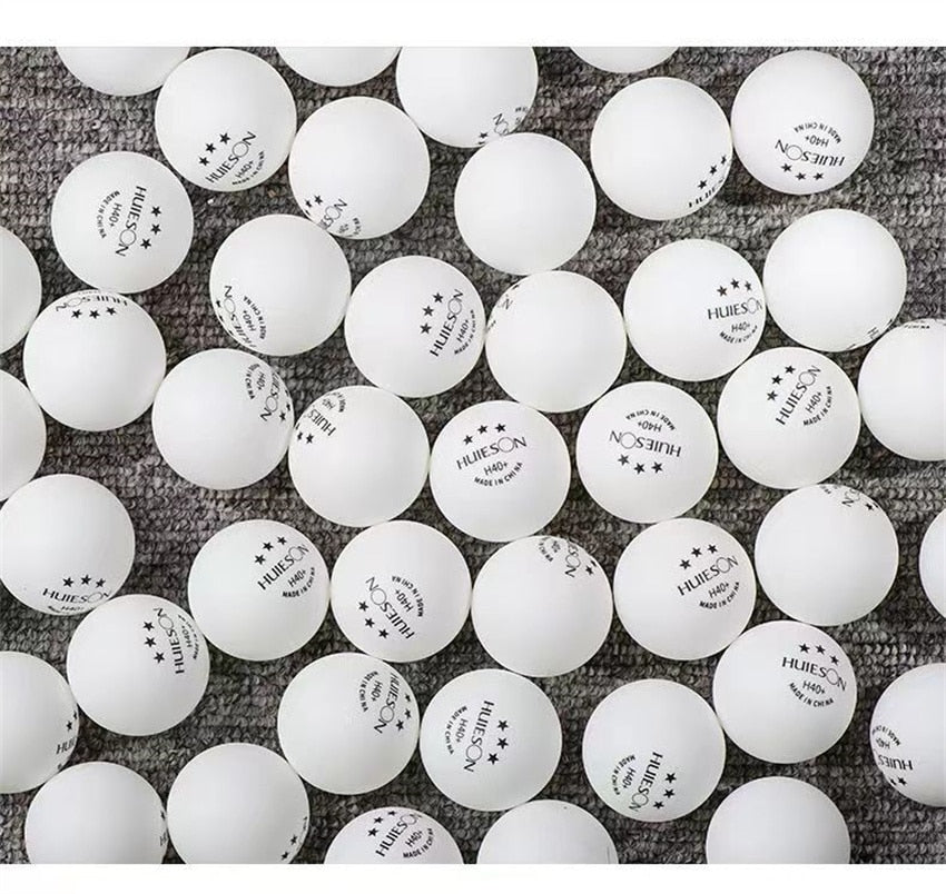 New Three-Star Level Table Tennis Balls 40+mm ABS 50 100 PCS Training Ping Pong Balls 2.8g White Yellow - activesportslife