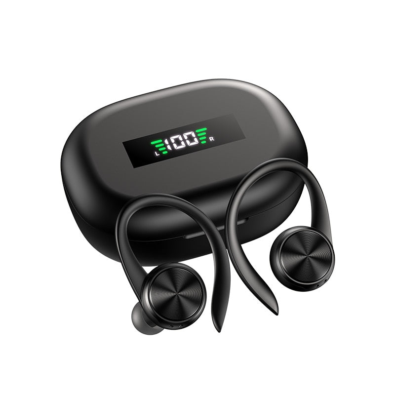 Sports Bluetooth Wireless Earphones with Mic IPX5 Waterproof HiFi Stereo - activesportslife