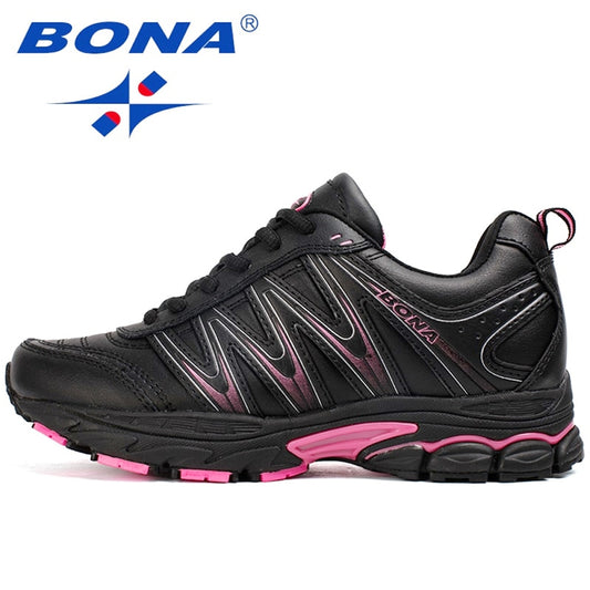 BONA Women Running Shoes Lace Up Jogging Walking Athletic - activesportslife