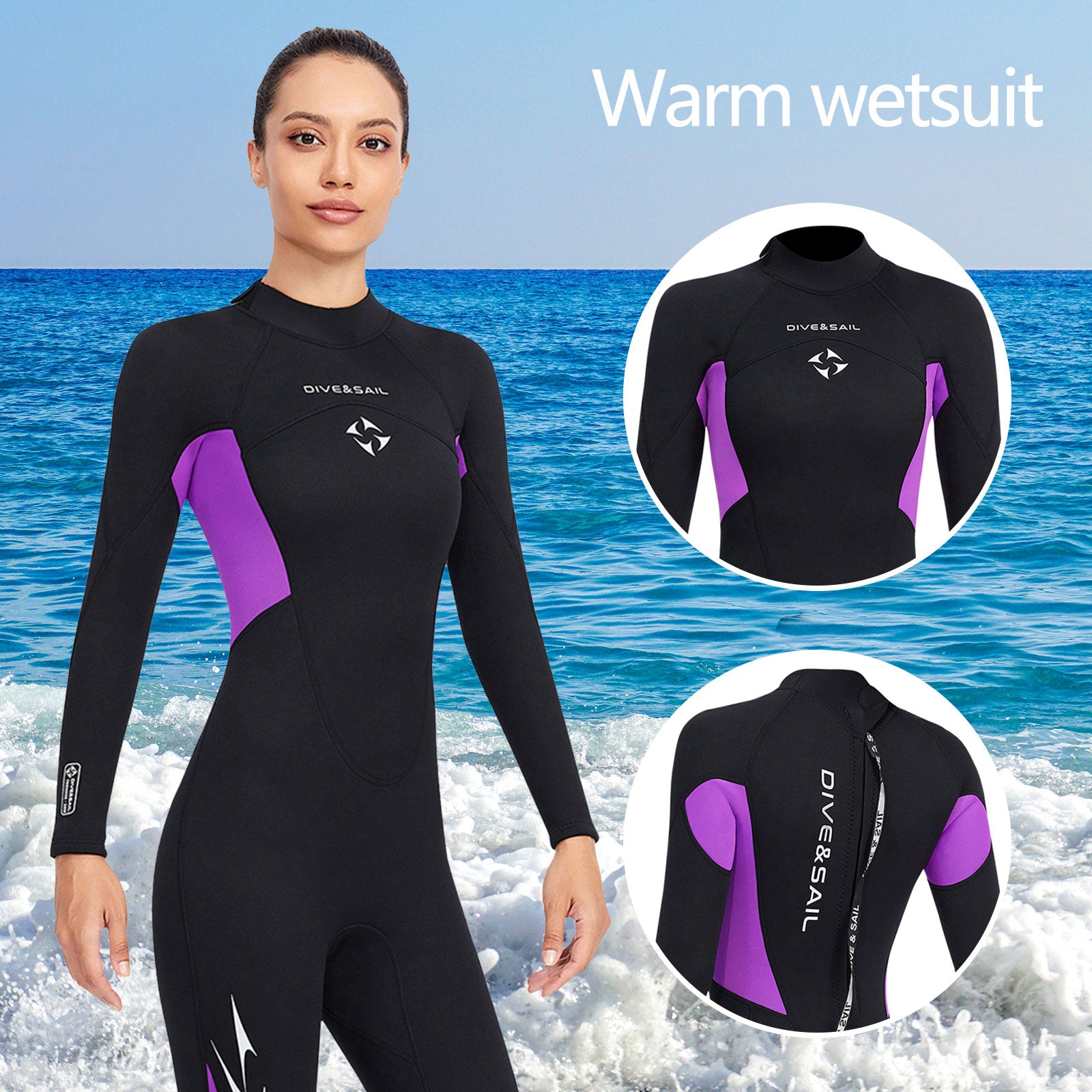 Women Full Body Scuba Dive Wetsuit 3mm Neoprene - activesportslife