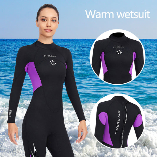 Women Full Body Scuba Dive Wetsuit 3mm Neoprene - activesportslife