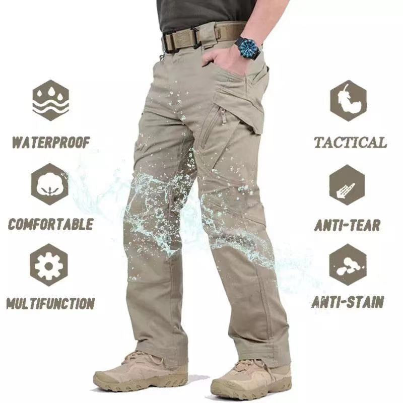 Men's Camping Hiking Pants High Stretch Waterproof Quick Dry UV-Proof Outdoor Trousers - activesportslife