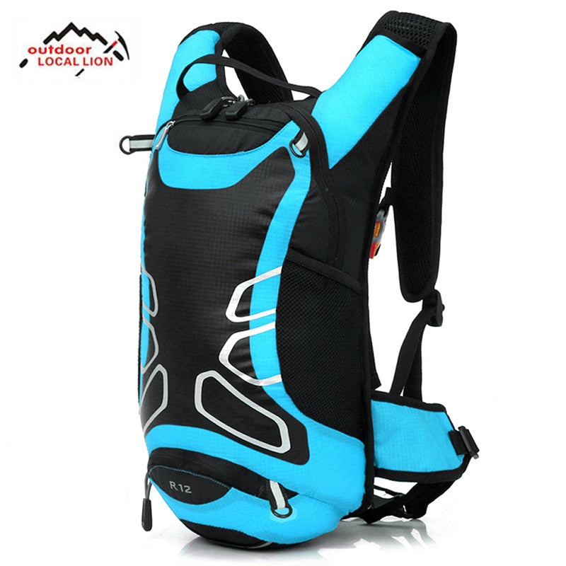 12L Cycling Hydration Backpack Outdoor Sport Night Reflective Backpack With Optional 2L Bladder Water Bag - activesportslife