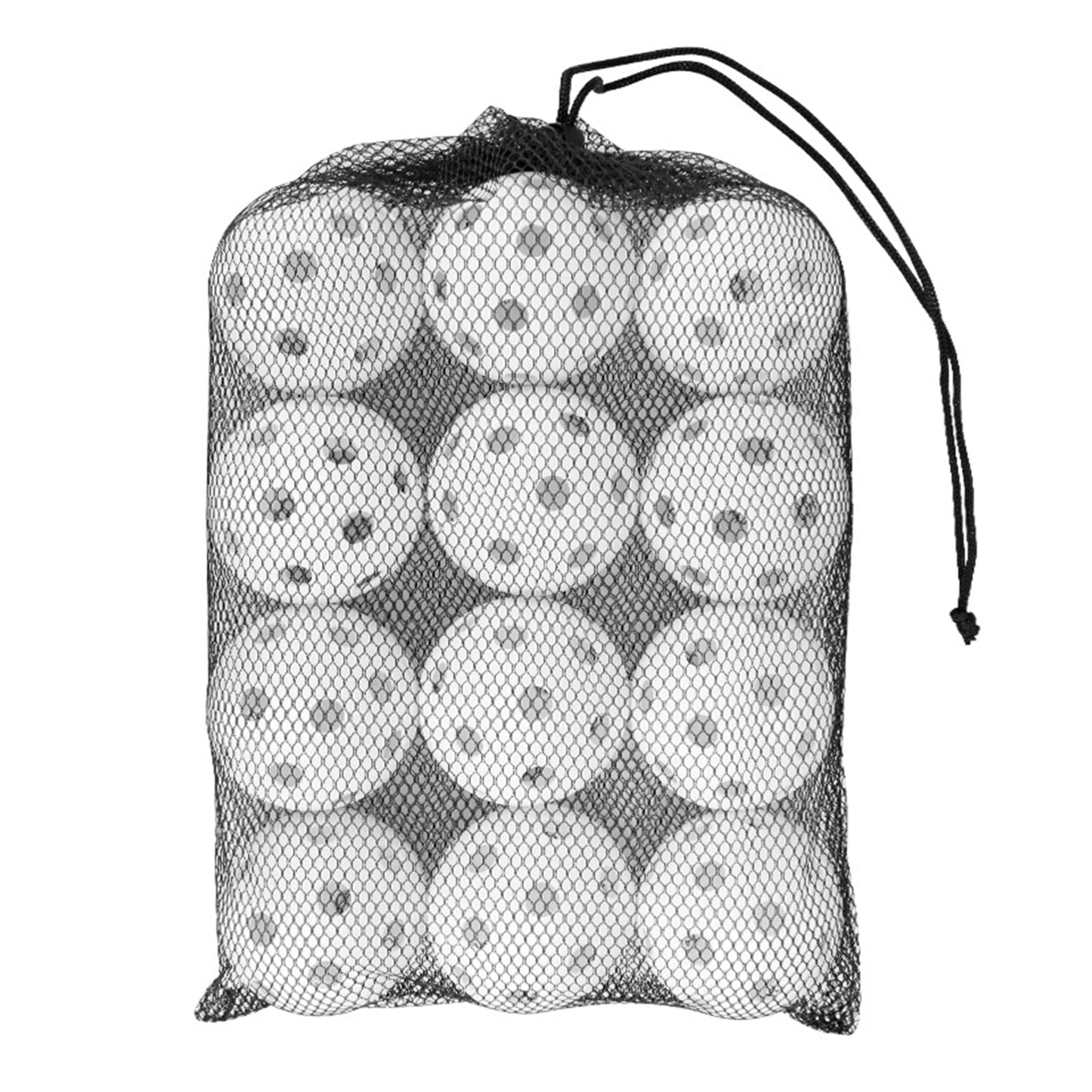 Soft Hollowed Practice Baseball With Drawstring Bag Lightweight 12pcs - activesportslife