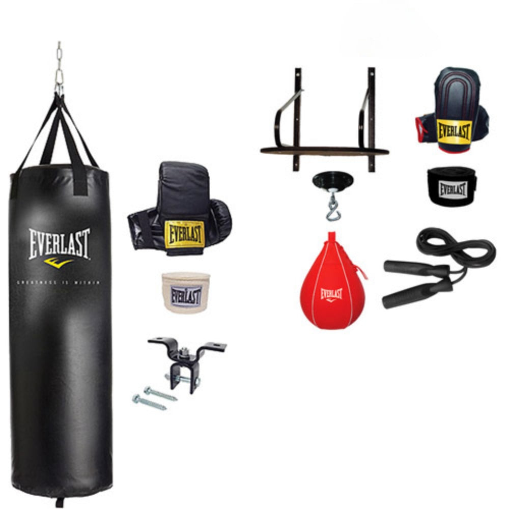 70-lb. Heavy Bag Kit and 6-Piece Speed Bag Kit Value Bundle Boxing Equipment Fitness - activesportslife