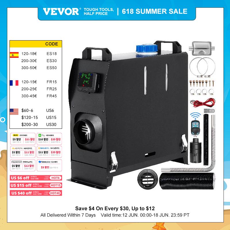 VEVOR 8KW Car Heater 12V Diesel Air Heater LCD Switch Cab Heating Boat Yacht RV Truck Bus Motorhomes Caravans Van Parking Heater - activesportslife