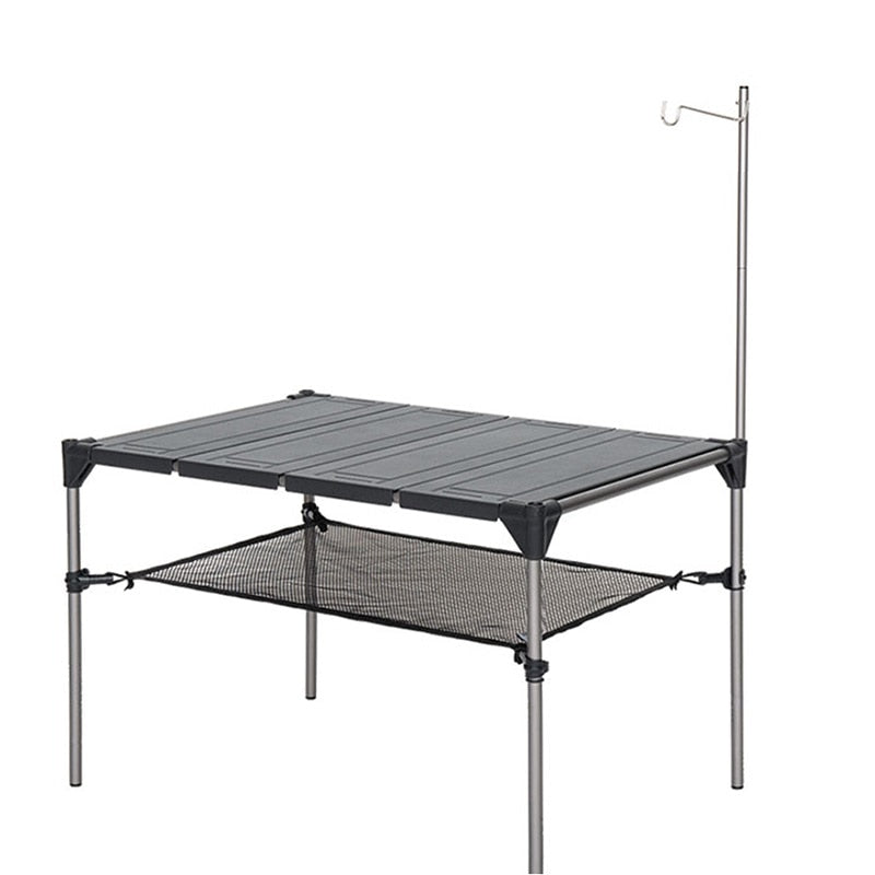 BLACKDEER Outdoor Camping Desk Aluminum Alloy Folding Table Portable Lightweight Rain-Proof Detachable - activesportslife