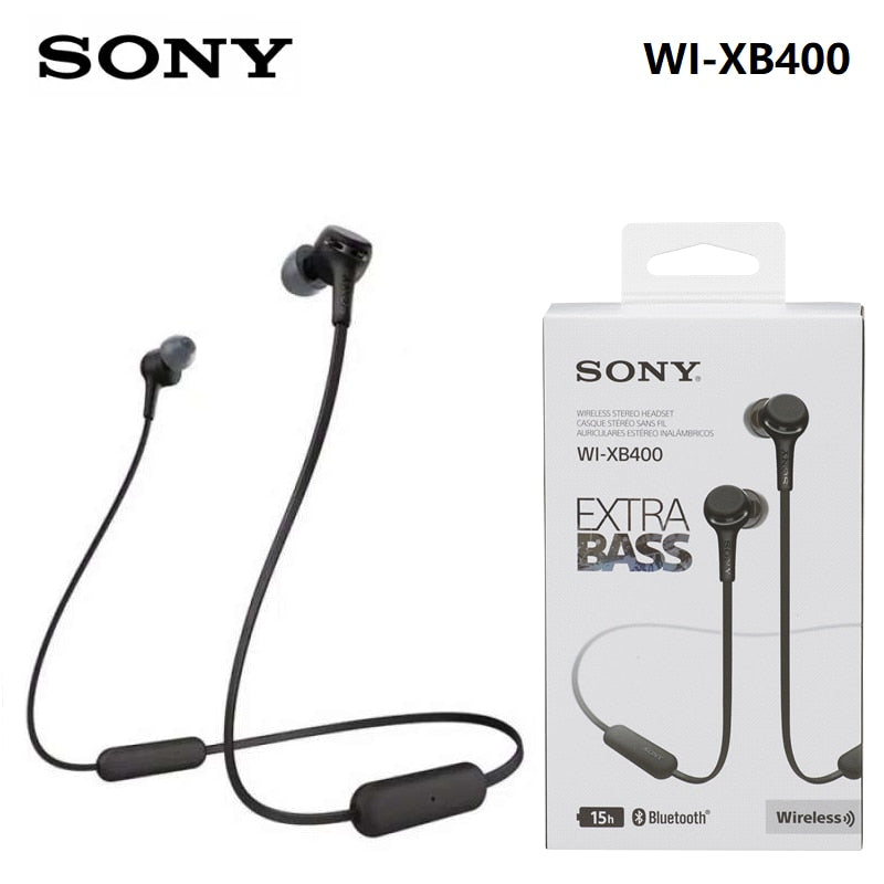 SONY WI-XB400 Wireless Stereo Earphones Bluetooth 5.0 Sport Earbuds HIFI Handsfree with Mic - activesportslife