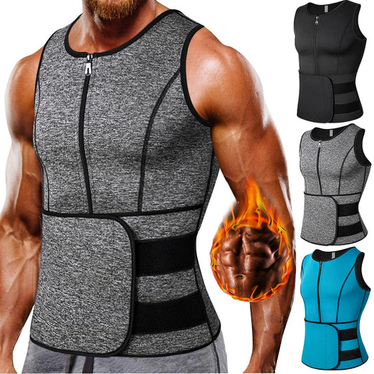 Neoprene Men's Shaper Sweat Vest Adjustable - activesportslife