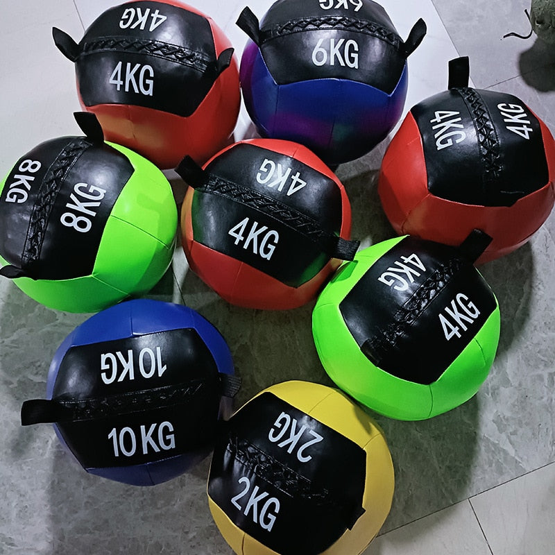 Wall Throwing Medicine Ball Core Training Power Strength Exercise Home Gym - activesportslife