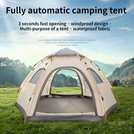 6 person Camping Tent Folding Outdoor Fully Automatic Openg Speed Rain Proof Sunscreen Wilderness Camping Portable - activesportslife