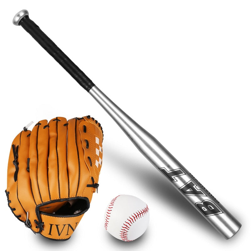 Baseball Bat Glove Softball Set 20in Aluminum Alloy Thickened Bat - activesportslife