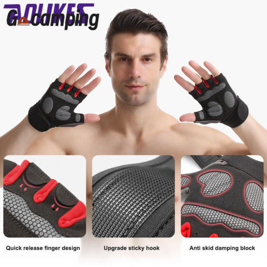 Anti-slip Cycling Gloves Polyester Fiber Breathable Hand Protection Nylon - activesportslife