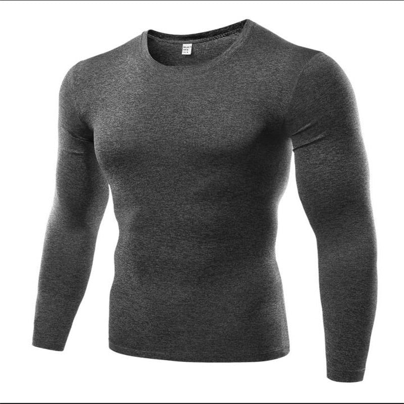 Compression T Shirt Men Fitness Long Sleeves - activesportslife